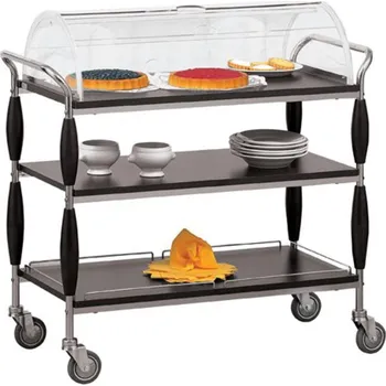 Servírovací stolek Sambonet Paderno Industrie VOZÍK SERVÍROVACÍ NA MOUČNÍKY