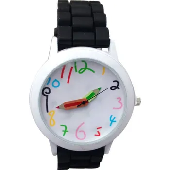 Hodinky Načančaná.cz Dětské hodinky Pastelky - 6 barev Barva: Černé