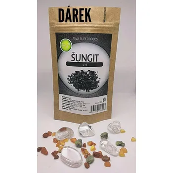 vodní filtr Přírodní sada na čištění vody křišťál, jantar, olivín + dárek šungit (AWA superfoods)