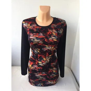 Dámský svetr Teplejší tunika MARIKA, Barva Červená, Velikost XL 44, Materiál 89% Pes 7% Sp 4% Vs