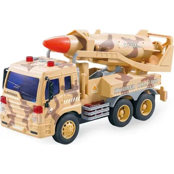autíčko Lamps Vojenské auto s raketou