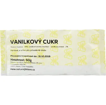 Cukr Natural Jihlava Vanilkový cukr s fruktózou 50 g