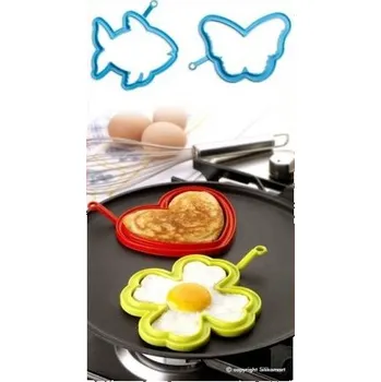 Forma na pečení Forma na vajíčka silikonová sada 2 ks, Ryba a Motýl Sleva 15%