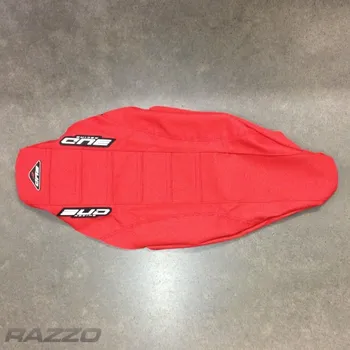 Moto sedlo Potah sedla BudRacing Seat Cover FullTraction CRF450R 21-.. CRF250R 22-.. Red BUD logo
