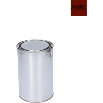 barva na kov barva antikorozní polomatná na zinek RAL3004 - purpurově červená, 1 kg