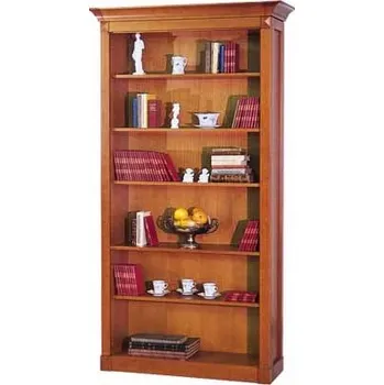 Knihovna Skříň široká 02x021, ořech tmavý