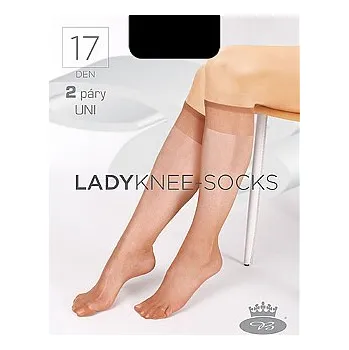 Dámské punčochy Boma Podkolenky LADY knee-socks 17 DEN / 2 páry OPAL Barva: OPAL, Velikost: UNI 1 ks, (2páry)