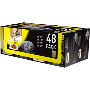 Sheba Delicacy Adult kapsička drůbeží výběr v želé, 48x 85 g