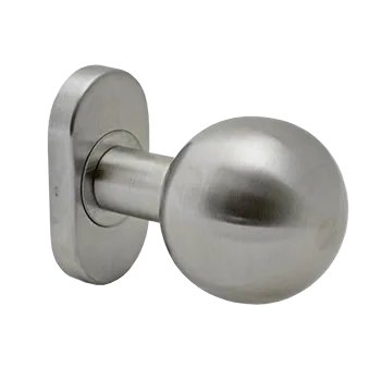 Dveřní kování Koule otočná nerezová s oválnou rozetou Pozice: Pravá