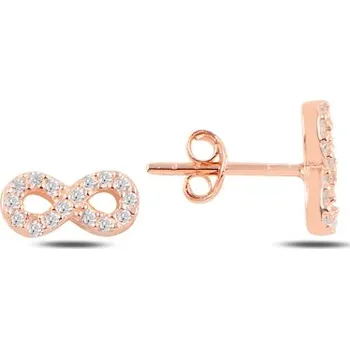 Náušnice Olivie Stříbrné náušnice NEKONEČNO ROSE 4996 Ag 925; ≤1 g.