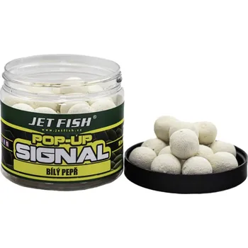 Boilies Jet Fish Signal Pop Up Bílý Pepř - 60 g 16 mm