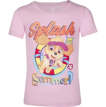Chlapecké tričko Paw Patrol - Tlapková patrola -Licence Dívčí triko - Paw Patrol 962-583, světle růžová Barva: Růžová světlejší, Velikost: 98
