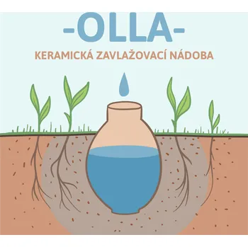 Zavlažovač OLLA zavlažovací nádoba 3,5 litrů SADA 2ks doprava: OLLA + poštovné GLS CR - objednávám více než 4ks OLLA a/nebo další zboží