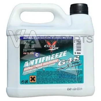 Nemrznoucí směs do chladiče CLEAN FOX Kapalina chladící G48 3L, modrá