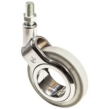 Pojezdové kolečko Nábytkové designové polyuretanové kolečko otočné, závit M10x15, průměr 75 mm, nosnost 50 kg - F382.076