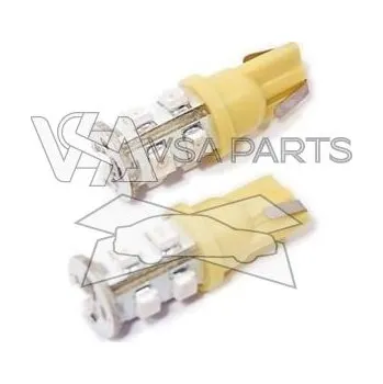 Autožárovka COMPASS Žárovka 12V 9LED T10 SUPER (2 ks), oranžová