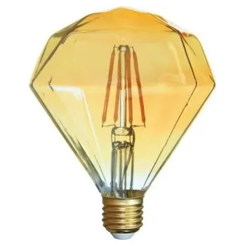 Žárovka LED žárovka E27 4W 230V 360lm, teplá bílá 2200K CRYSTAL (filament, retro)
