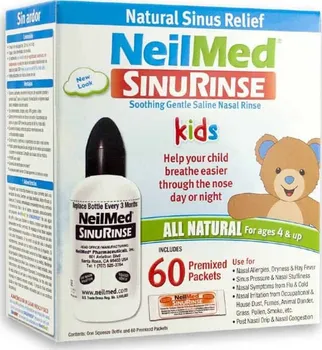 Nosní sprej NeilMed Pharmaceuticals Sinus Rinse Kids 120 ml + 60 sáčků