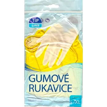 Pracovní rukavice Tip Line gumové rukavice žluté L/XL