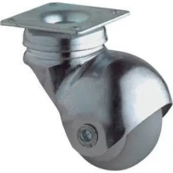 Pojezdové kolečko Nábytkové designové pryžové kolečko otočné s plotničkou, průměr 40 mm, nosnost 30 kg - F60.040