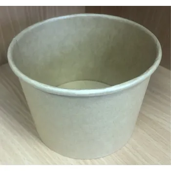 Jednorázové nádobí Papírová miska na polévku 500ml hnědá (cena za 50ks)