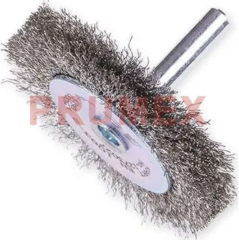 Drátěný kartáč Kartáč kotoučový se stopkou - nerez 0,20mm, KARTÁČ, 1273023 - 80X6X12/0,20