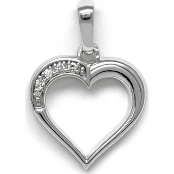 Přívěsek Přívěs srdce s brilianty