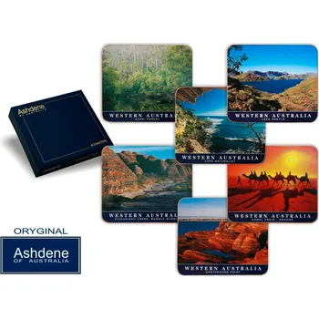 prostírání Leonardo - Korkové prostírání " WESTERN AUSTRALIA Country" - 10*11 cm - 6 ks