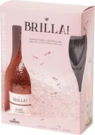 Brilla Rosé Extra Dry 0,75 l + 2x sklenice