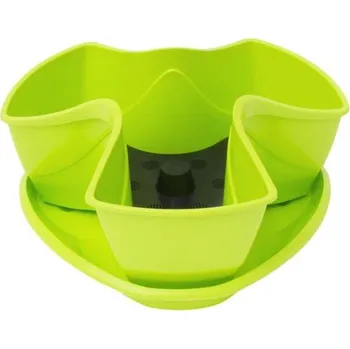 Zahrada NOHEL GARDEN Květník COUBI s podmiskou plastový světle zelený d30cm