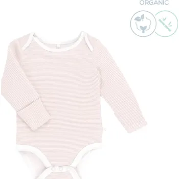 Kojenecký body Mori body z organické bavlny a bambusu růžové Velikost: 56 Organická bavlna