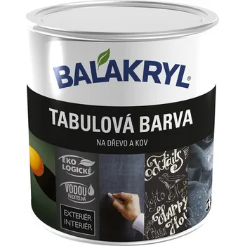 Barva na dřevo Balakryl Tabulová barva 0,7 kg černá