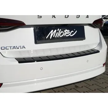 Auto-moto Milotec práh pátých dveří s výstupky pro Škoda Octavia IV Lim. od r.v. 2019, černý lesklý