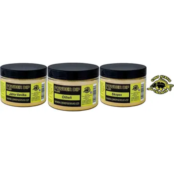 Nástraha Carp Servis Václavík Fluo Powder dip 70 g příchuť: Játra/Vanilka