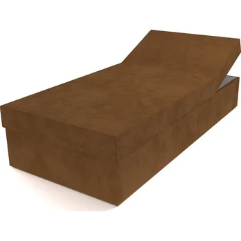 Postel Polohovací postel hnědá