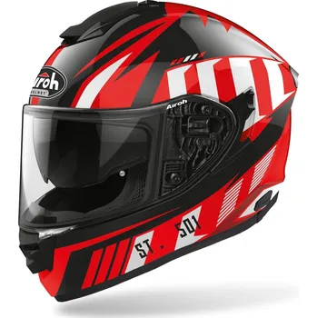 Helma na motorku přilba ST 501 BLADE, AIROH (černá/červená-matná) 2021 Velikost: XL
