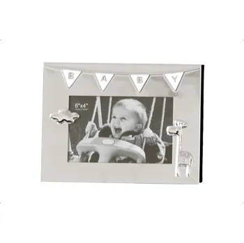 Rám na obraz Fotorámeček BAB, 21 cm - stříbrná