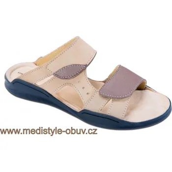 Dámská zdravotní obuv MEDISTYLE NOVA 1N-A/12/4 zdravotní pantofel béžový vel.36-42, --- - 40