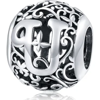 Přívěsek Elenys stříbrný přívěsek Dekorativní písmeno U