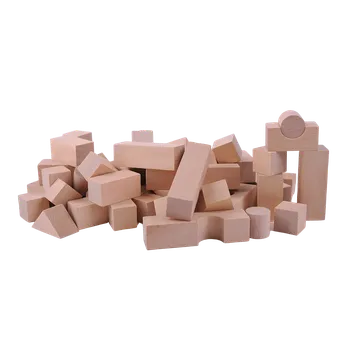 Dřevěná hračka Stavebnice v sáčku barevná