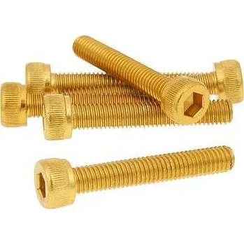 Spojovací materiál motoru Vparts Sada šroubů 6ks inbus zlatá - M5x30 VC21275