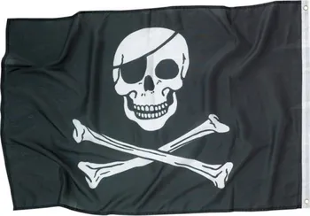Party dekorace Amscan Pirátská vlajka černá 92 x 60 cm