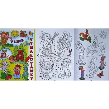 omalovánky vymalovánky A4 V LESE