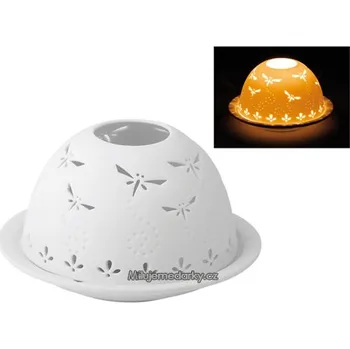 Svíčka Keramický svícen na 1 čajovou svíčku, motiv Křídla