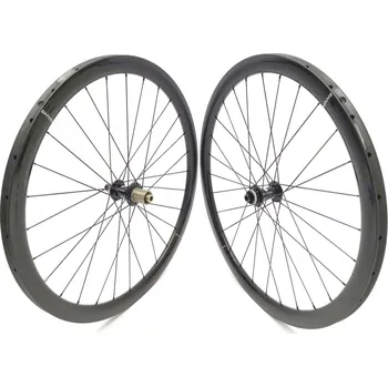 Zapletené kolo Karbonová galusková disková zapletená kola PANCHOWHEELS RUSH 38 Tubular, náboje PanchoWheels Centerlock, 1286g Typ ořechu: HG Shimano/SRAM