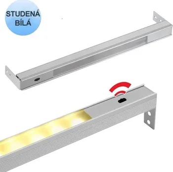 LED lišta LED21 LED svítidlo POLARUS s čidlem pro zásuvky, STUDENÁ BÍLÁ 564mm POLP-564-BZ-01W