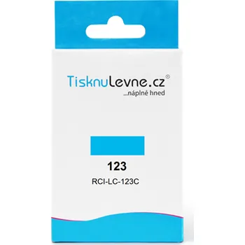 Zásobník TisknuLevne.cz č.123 LC-123C (Azurový)