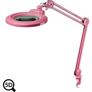 Lupa Růžová kosmetická lampa s lupou IB-150, průměr 150mm, 5D