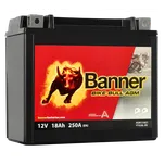 Motobaterie Banner Bike Bull AGM YTX20L-BS, 18Ah, 12V