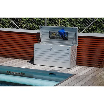 Zahradní úložný box Biohort Venkovní úložný box FreizeitBox 201 x 79 x 83 (stříbrná metalíza)